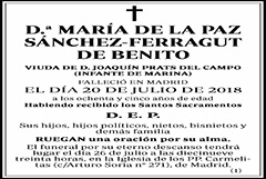 María de la Paz Sánchez-Ferragut de Benito